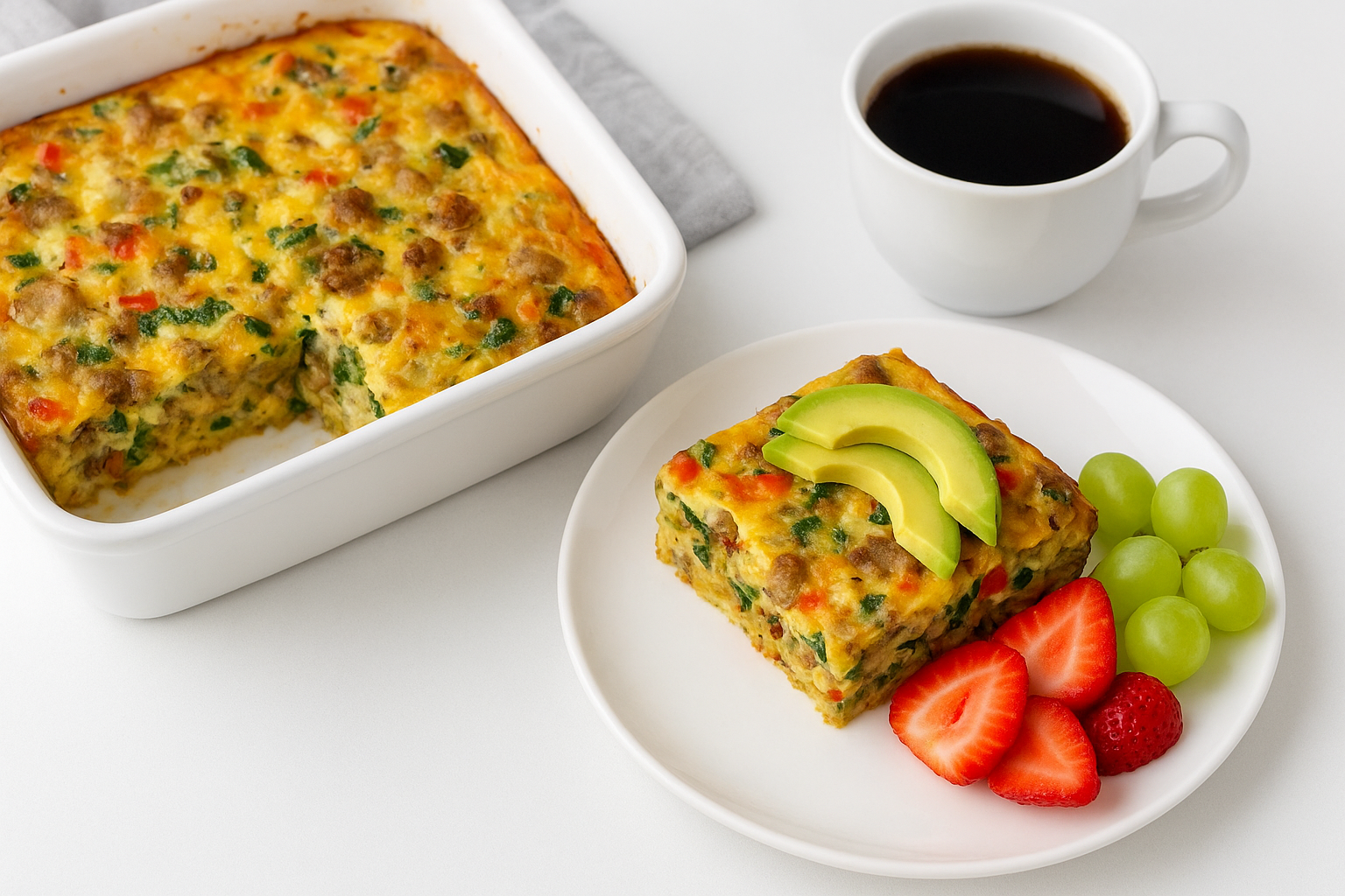 Savory Low-Carb Breakfast Casserole