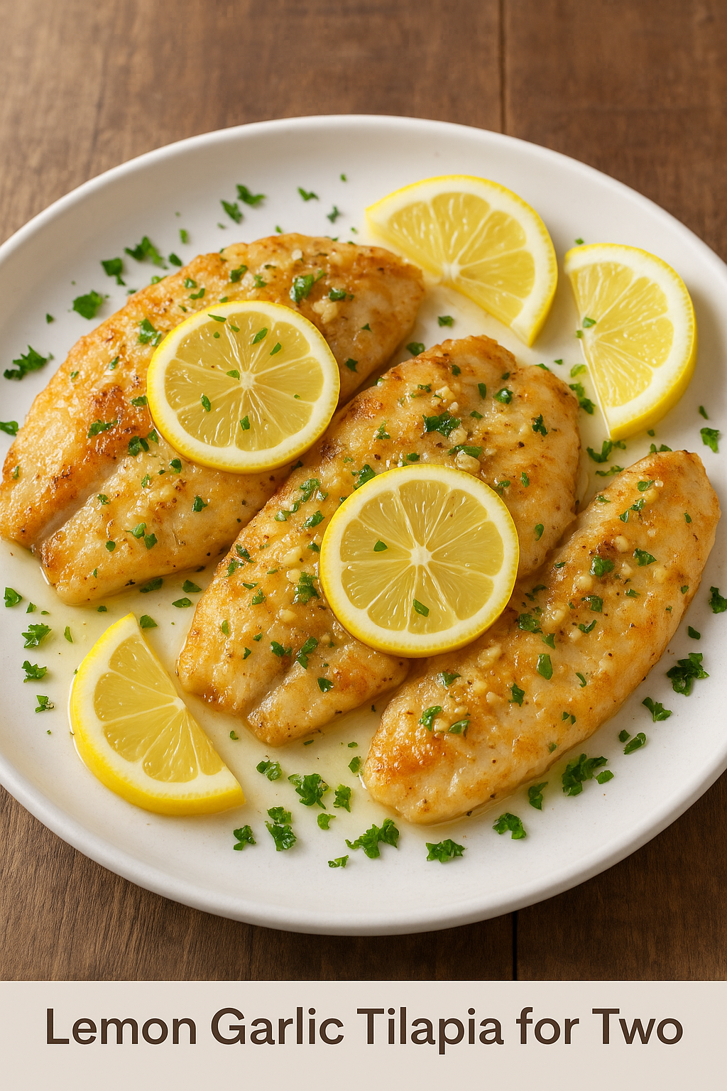Lemon Garlic Tilapia for Two