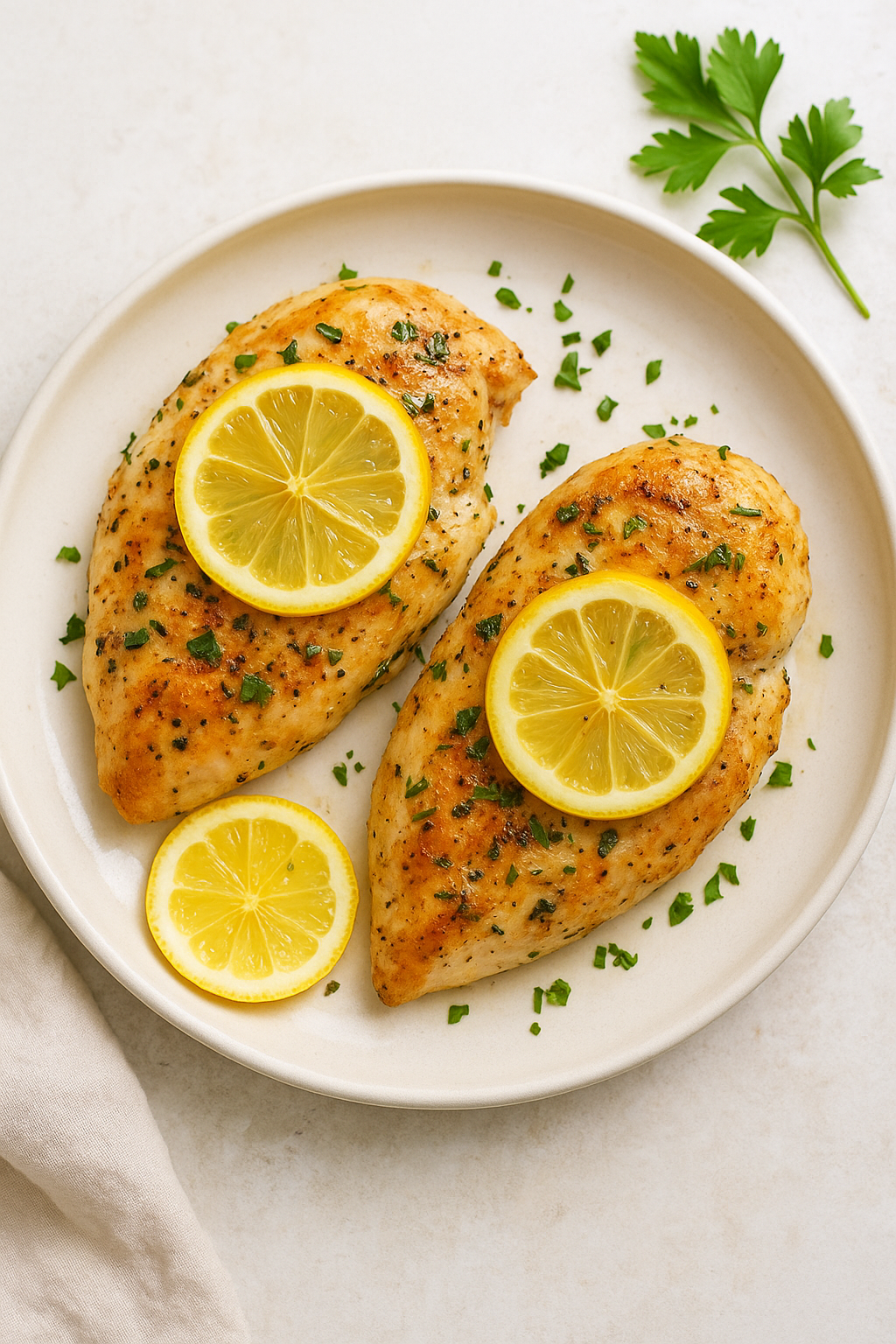 Lemon Herb Chicken Breasts for Two