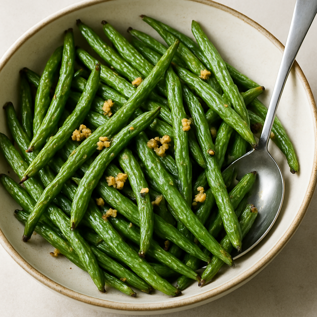 Roasted Green Beans with Garlic