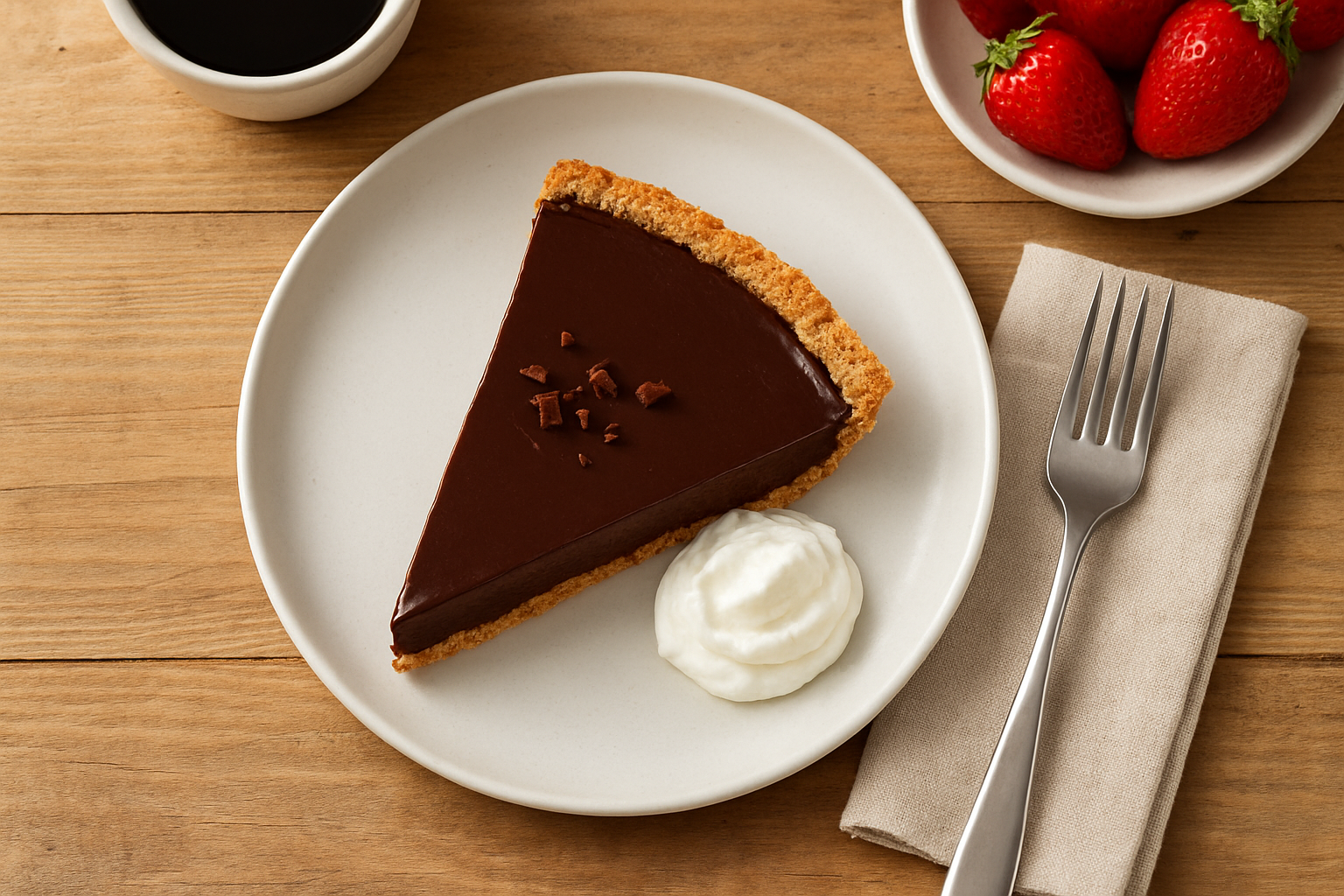 Simple Pantry Chocolate Tart for Two (No-Bake)
