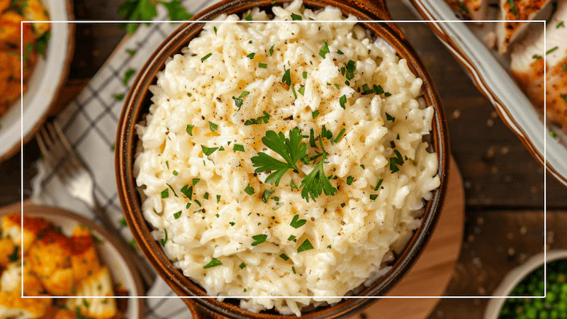 Easy Parmesan Garlic Rice for Two (Creamy Budget Side Dish)