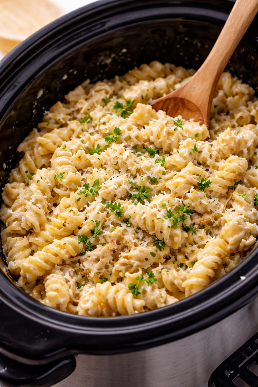 Slow Cooker Butter Chicken Pasta for Two