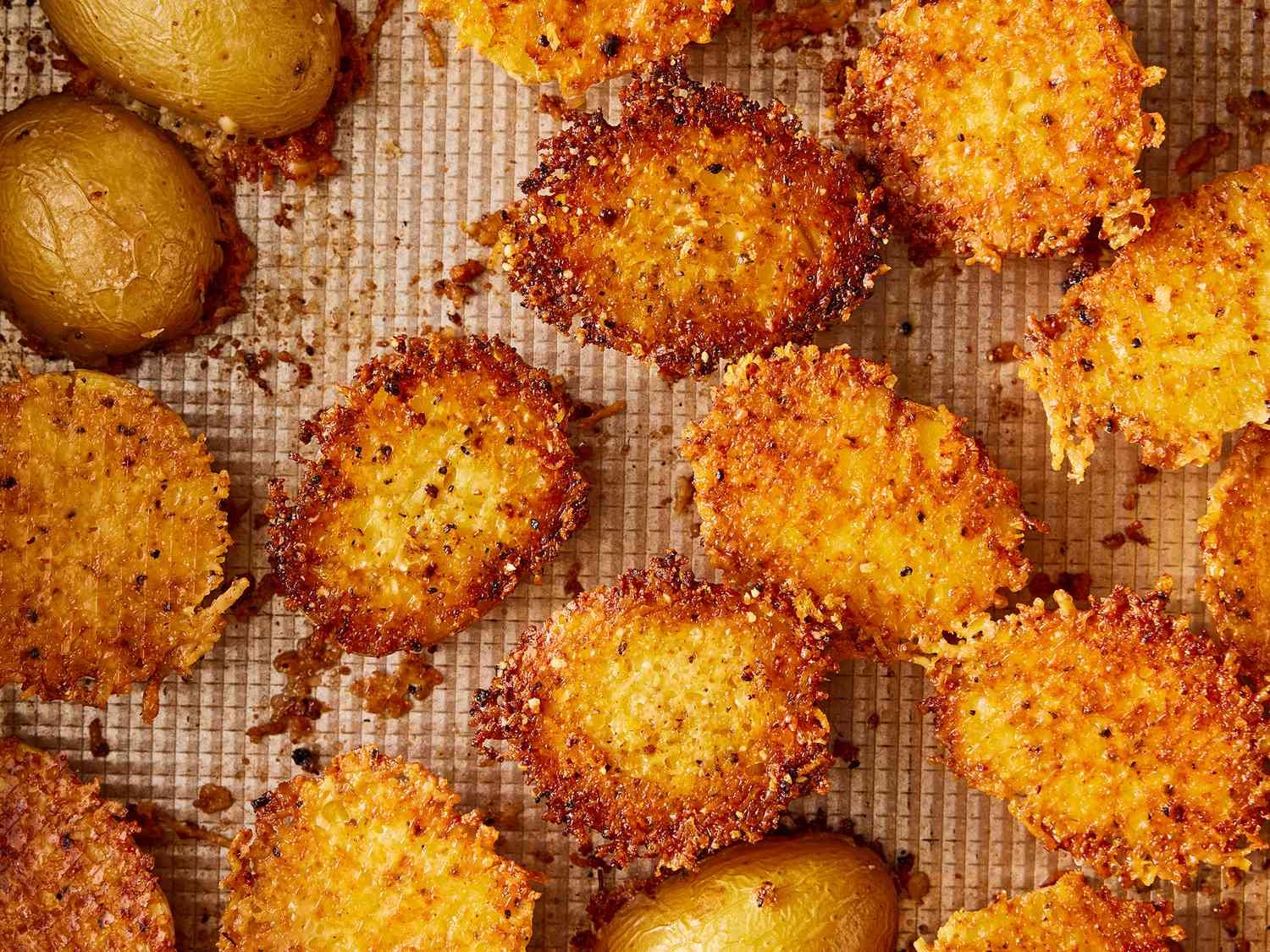 Crispy Parmesan Baked Potatoes (Easy Side for Two)
